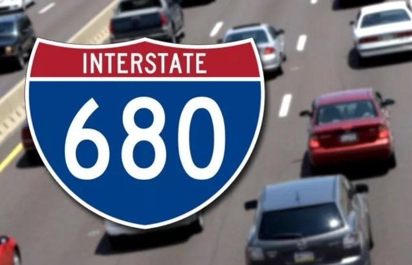 680 Sign Stretch of I-680 northbound in Mahoning County to close for 14 months ...