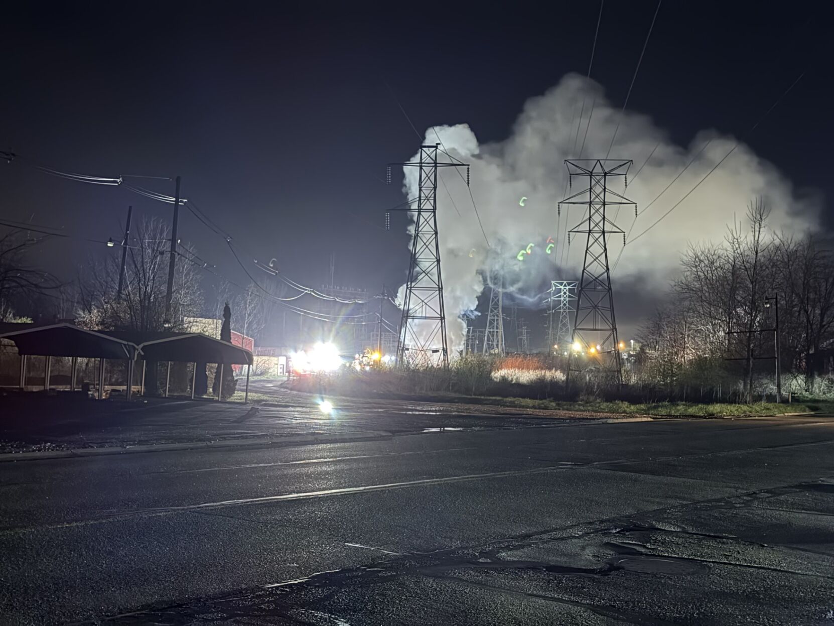 Over 2,000 lose power, car catches fire after power line falls in ...