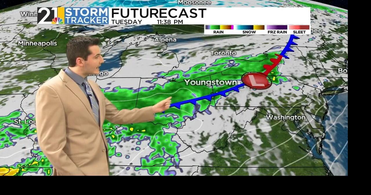 Widespread rain on the way Tuesday night | Weather | wfmj.com