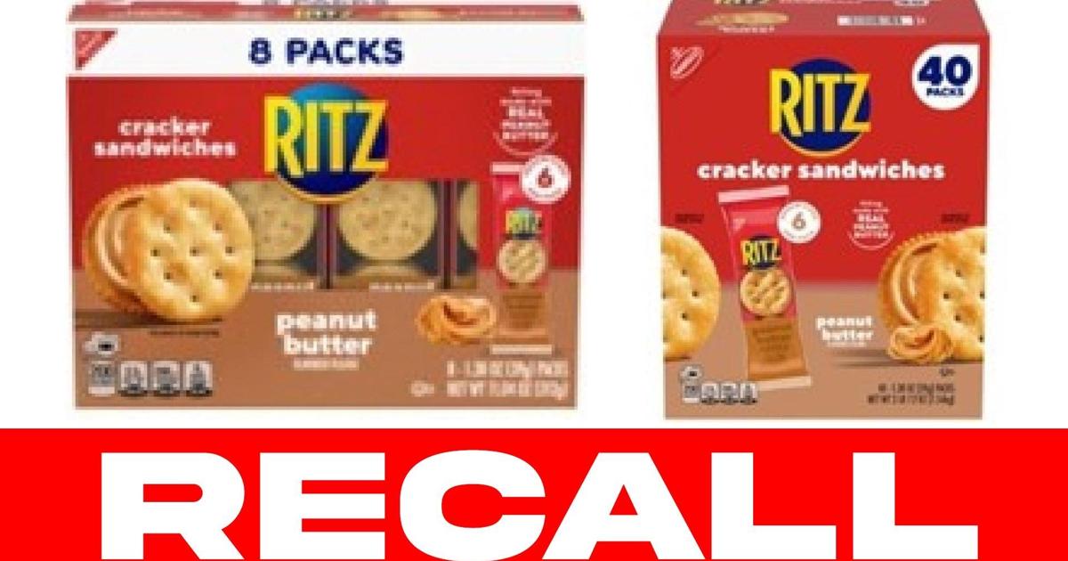 Spoiled Ritz Cracker Ritz cracker sandwiches recalled due to error that could lead to life ...
