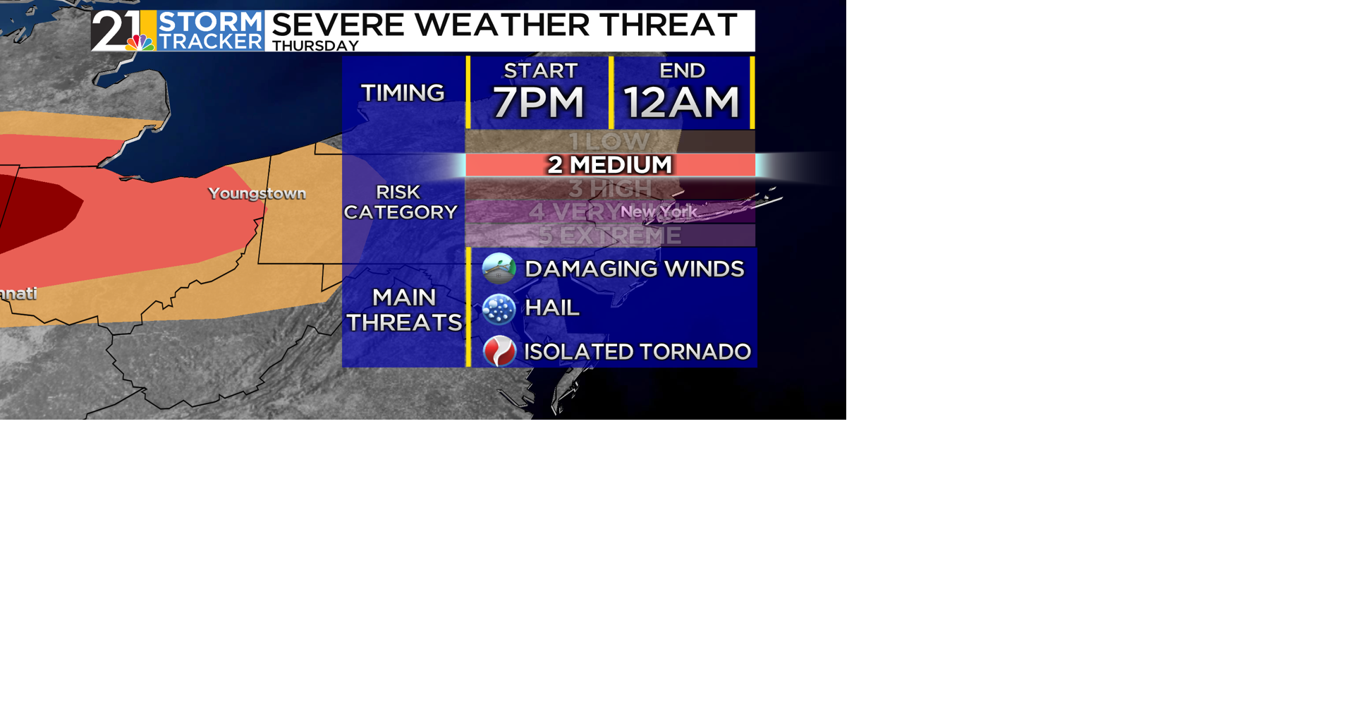 Strong cold front may trigger strong storms late Thursday | News | wfmj.com