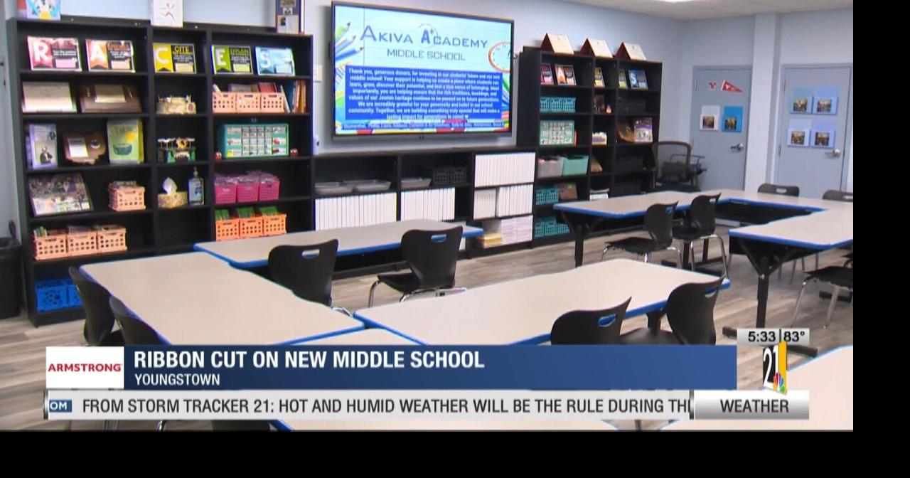 Ribbon cut on middle school