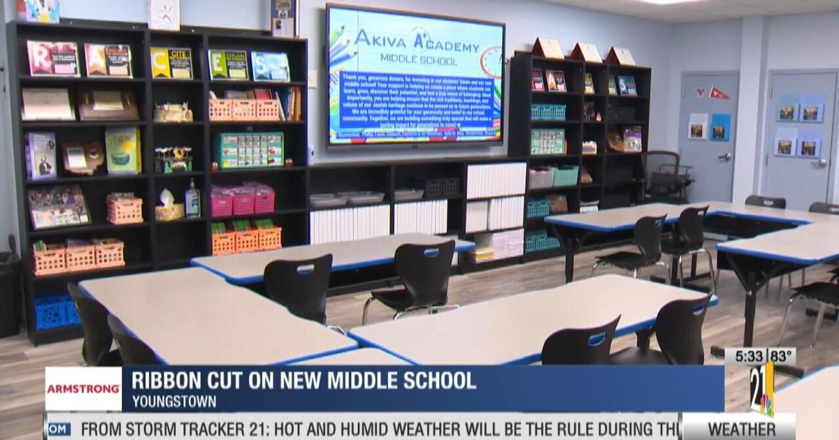 Ribbon cut on middle school