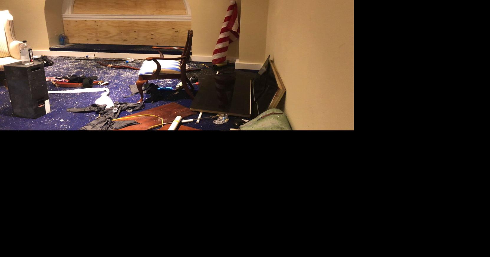 Senator Brown shares photos of damage from January 6th insurrection ...