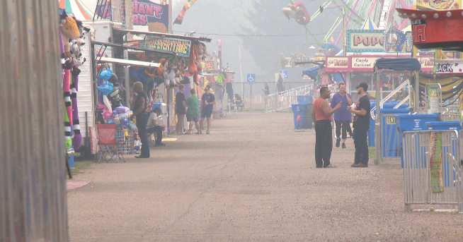 Fairgoers brave the wildfire haze for the Trumbull County Fair