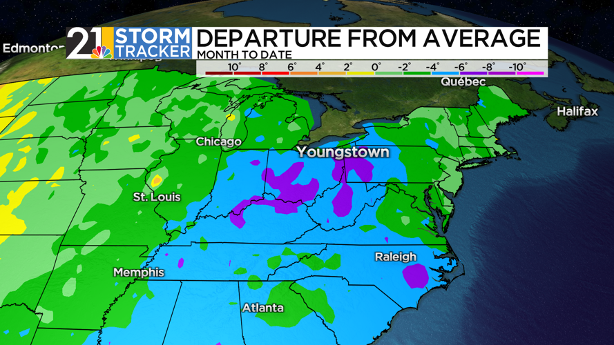 A chilly Thursday forecast, but a modest warming trend will follow ...