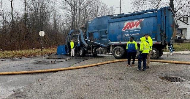 Crews respond to garbage truck fire in Youngstown | Archives | wfmj.com