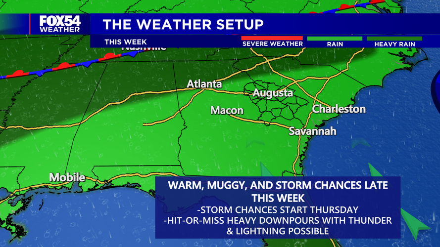 Showers & storms make for an active Memorial Day Weekend in the CSRA ...