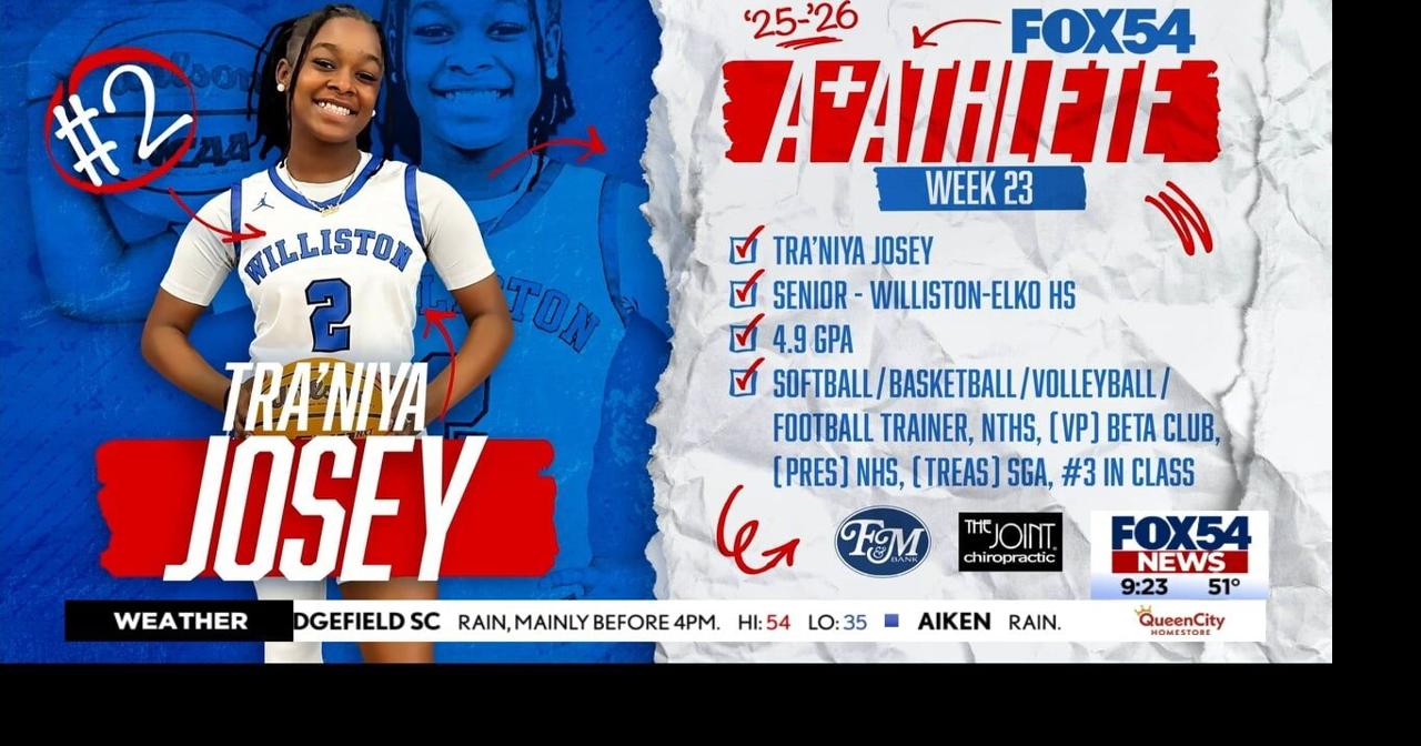 FOX54 honors Tra'Niya Josey of Williston-Elko High School as this week ...