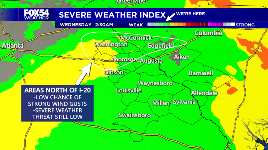 Weakening Line of Storms Overnight | | wfxg.com