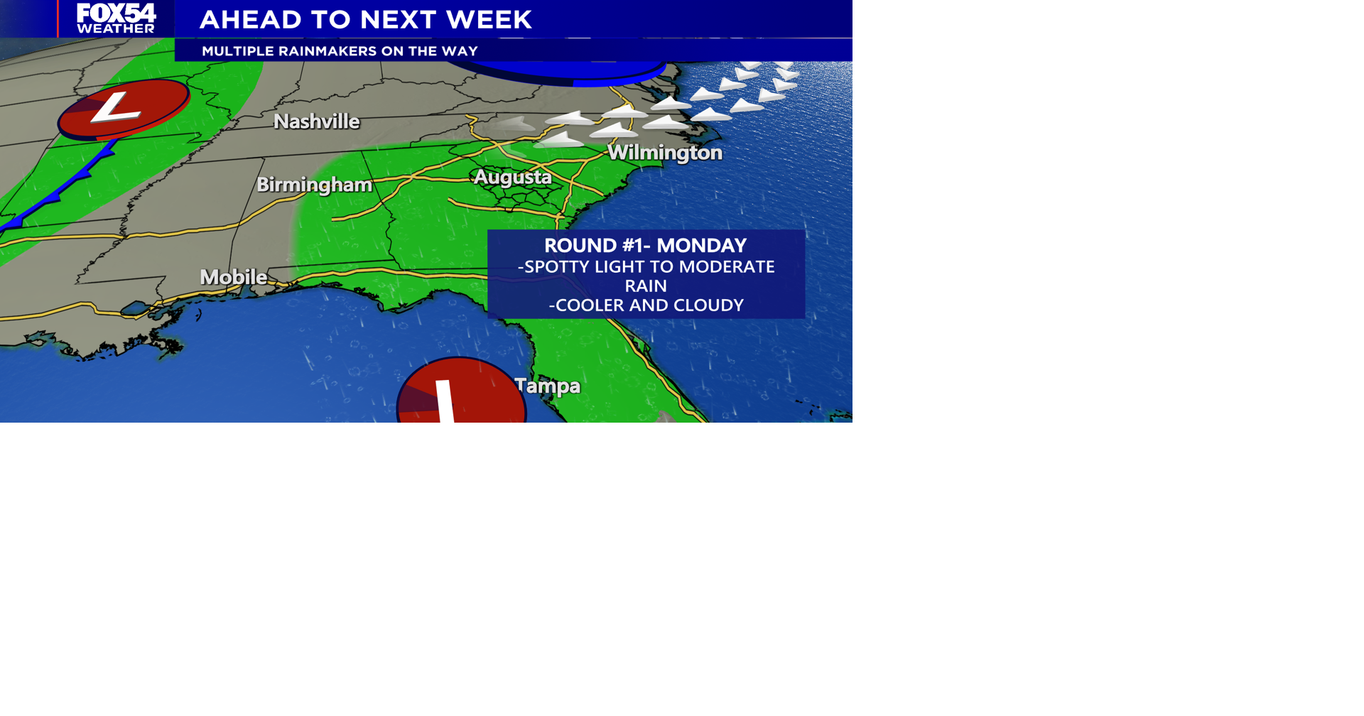 Monday brings rain as cooler temps stay put all week | | wfxg.com