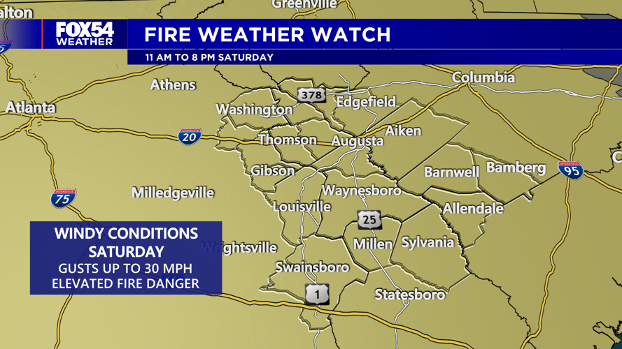 Elevated Fire Danger Saturday | | wfxg.com