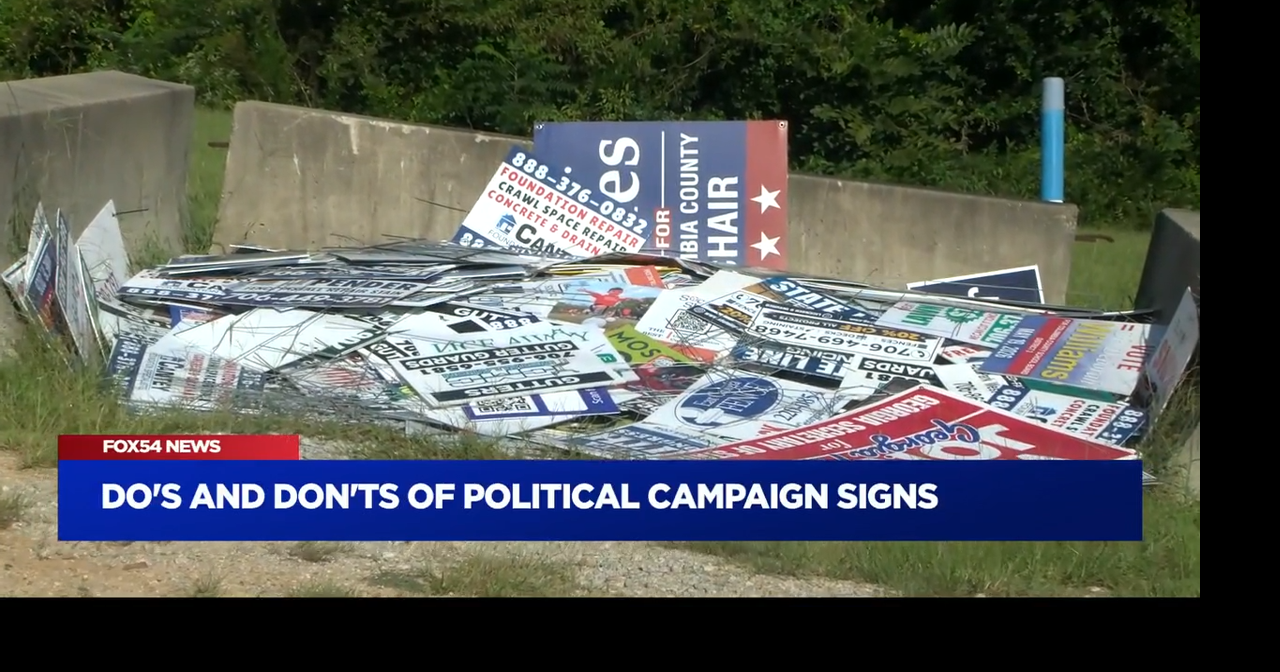 What are the rules regarding campaign signs in Columbia County? Candidates weigh in