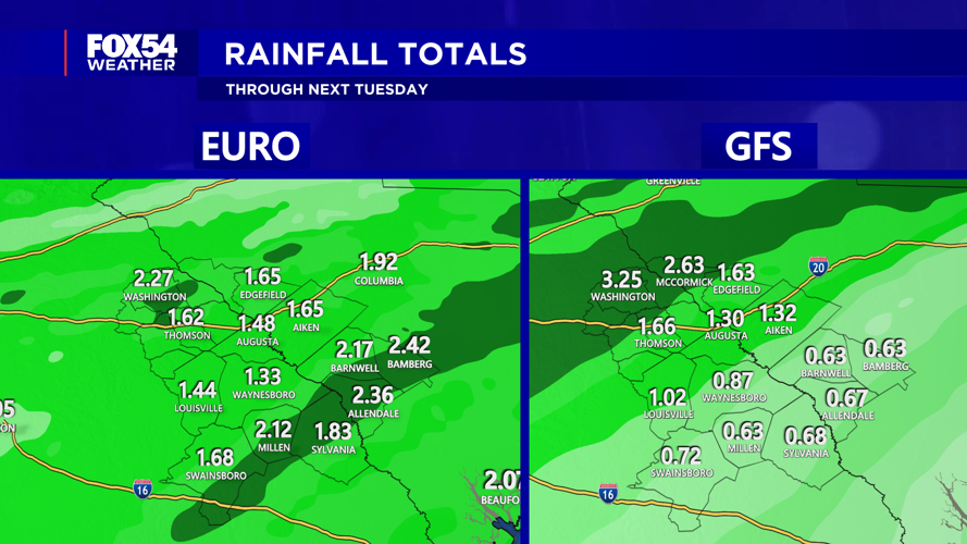 Wet Weather Returns Sunday Night through Monday | | wfxg.com