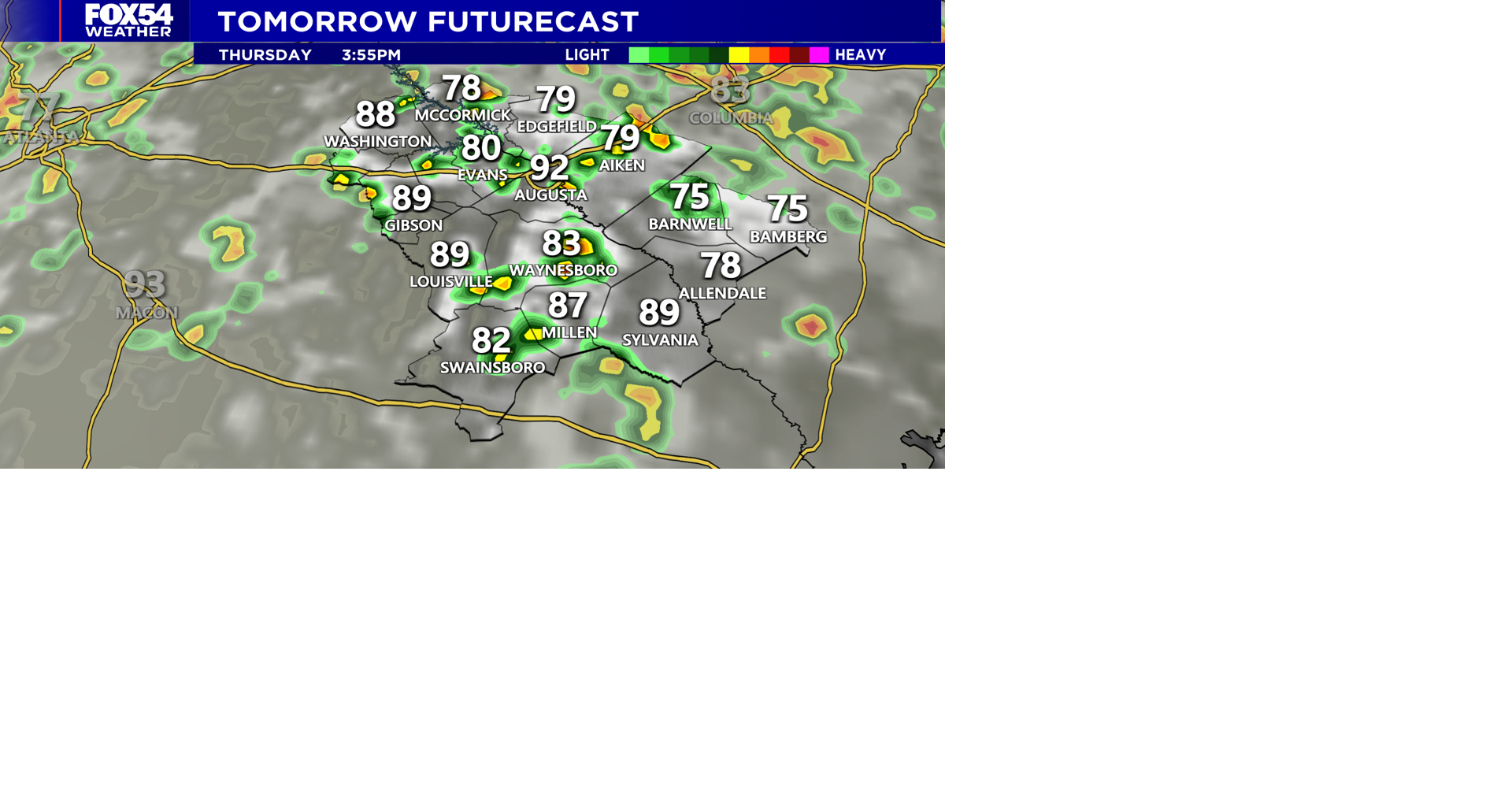 Typical August weather in the CSR: Heat and spotty storms continue