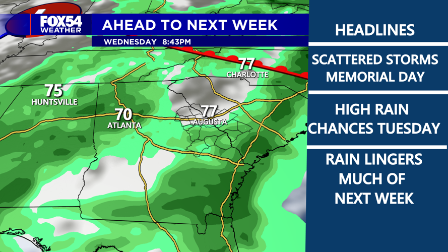 Wet Pattern Continues Next Week | | wfxg.com