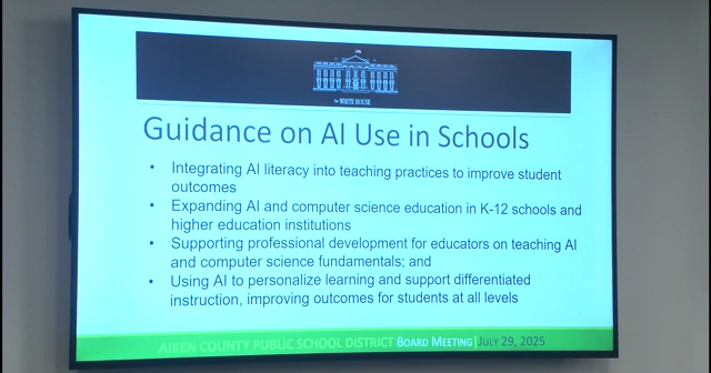Aiken County School District explores AI in classrooms