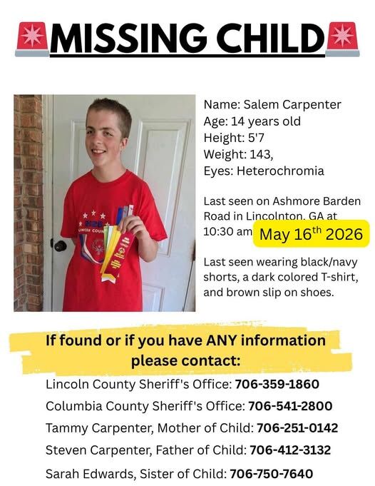 Search ends, missing 14-year-old Lincoln County teen found safe | News ...