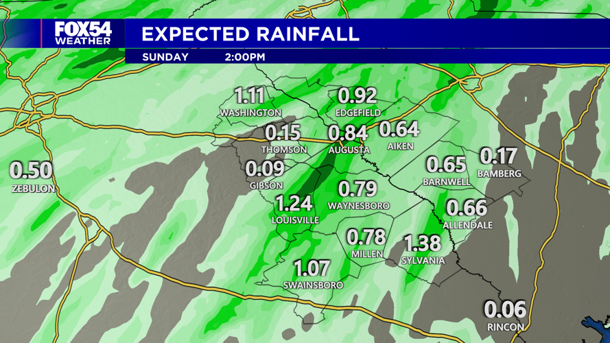 Rain Chances Return Saturday into Sunday | | wfxg.com