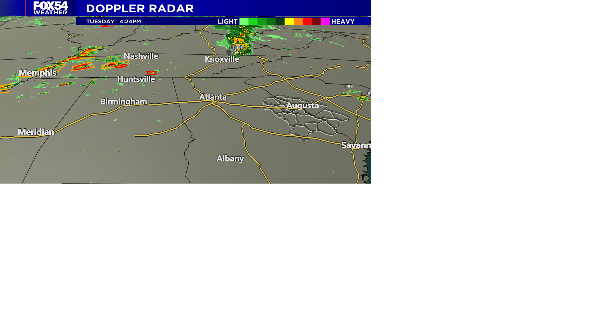 Weakening Line of Storms Overnight | | wfxg.com