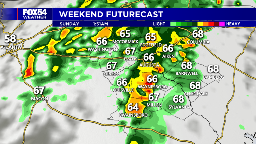 Rain Chances Return Saturday into Sunday | | wfxg.com