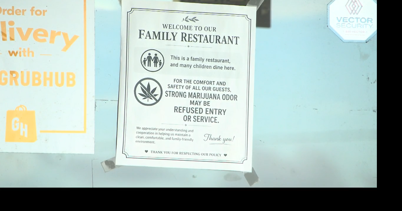 Koi Hibachi and Sushi's "no marijuana odor" flyer sparks controversy among customers