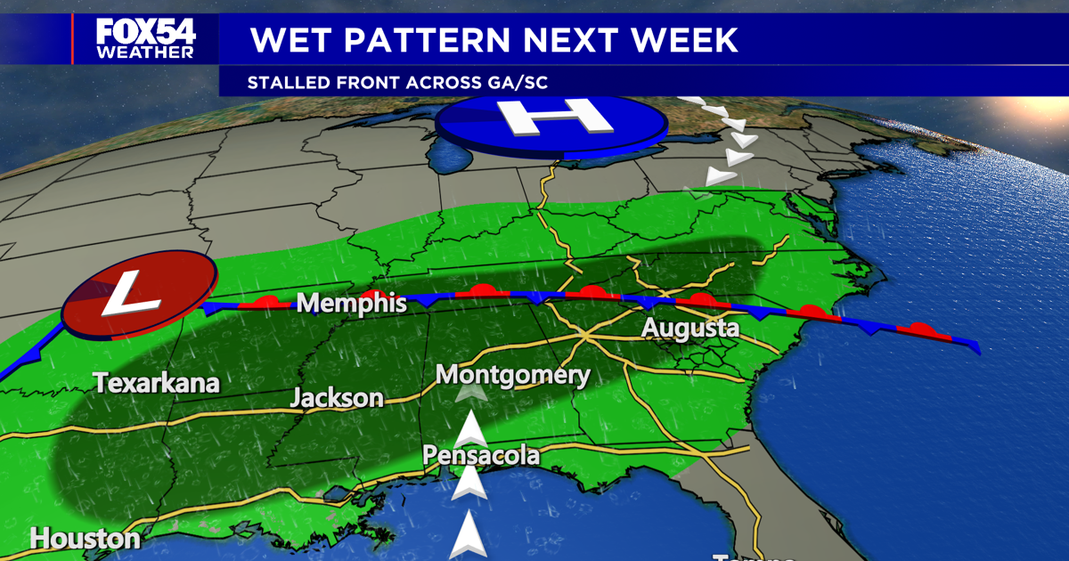 Wet Pattern Wet Pattern Continues Next Week | | wfxg.com
