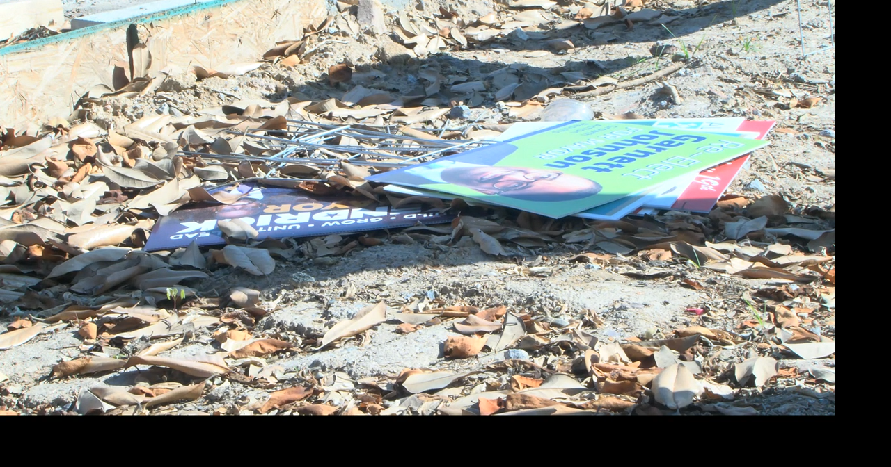 Officials warn against stealing or damaging campaign signs during ...