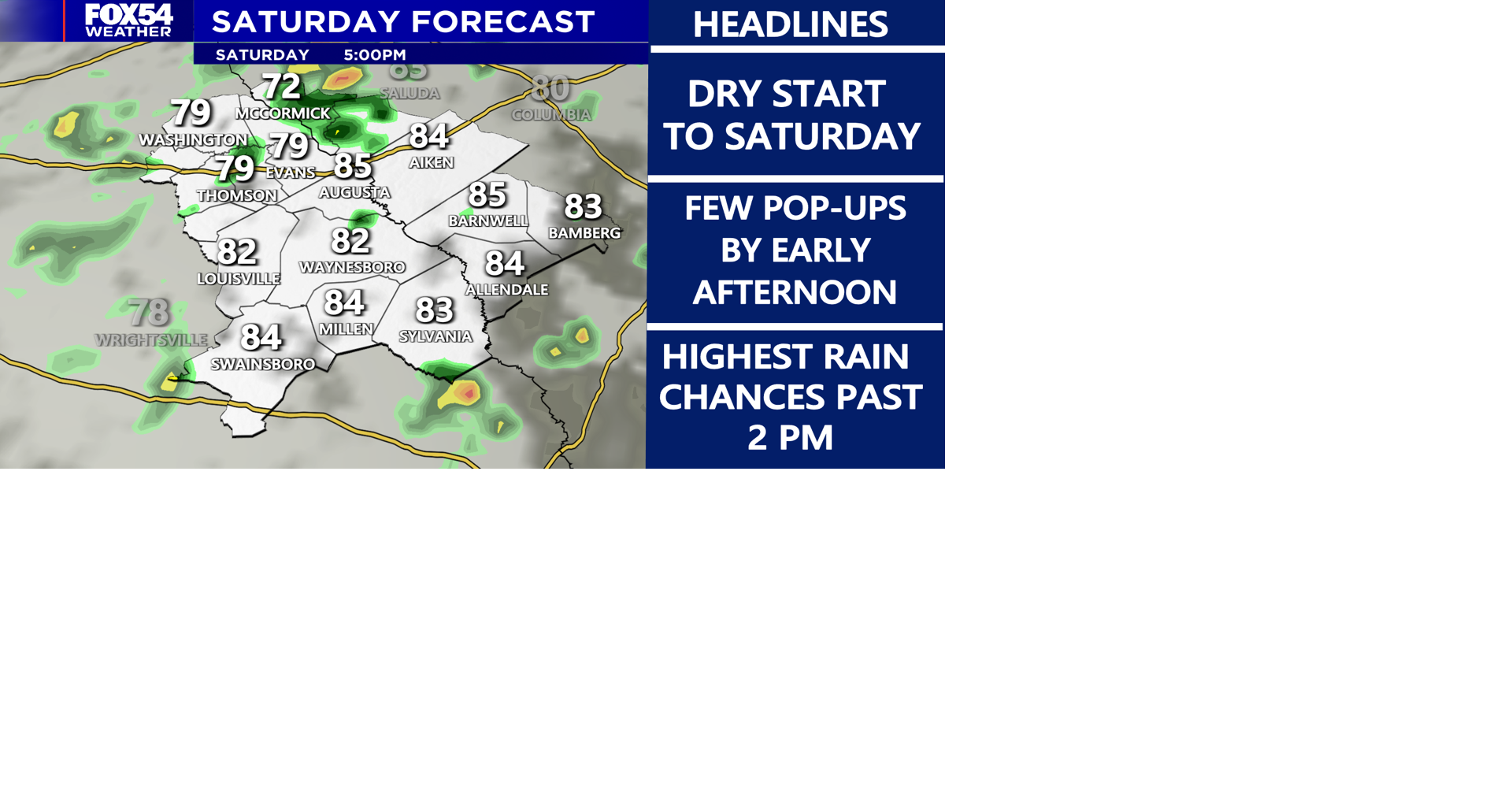 This weekend brings more warm temps and our first chance at storms in a ...