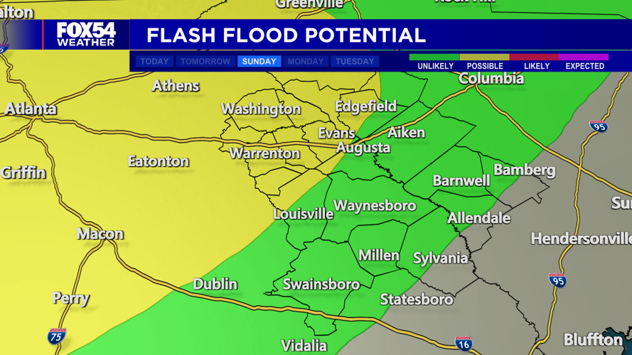 Wet Weather Returns Sunday Night through Monday | | wfxg.com