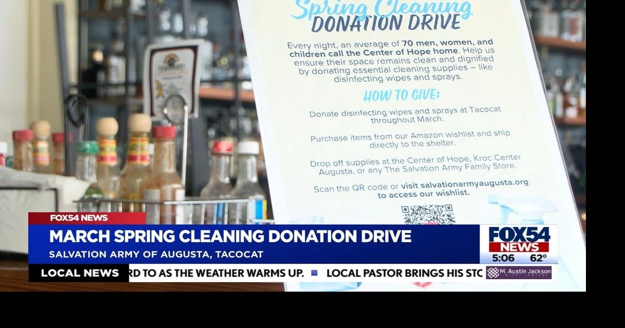The Salvation Army of Augusta hosts a Spring Cleaning Donation Drive ...