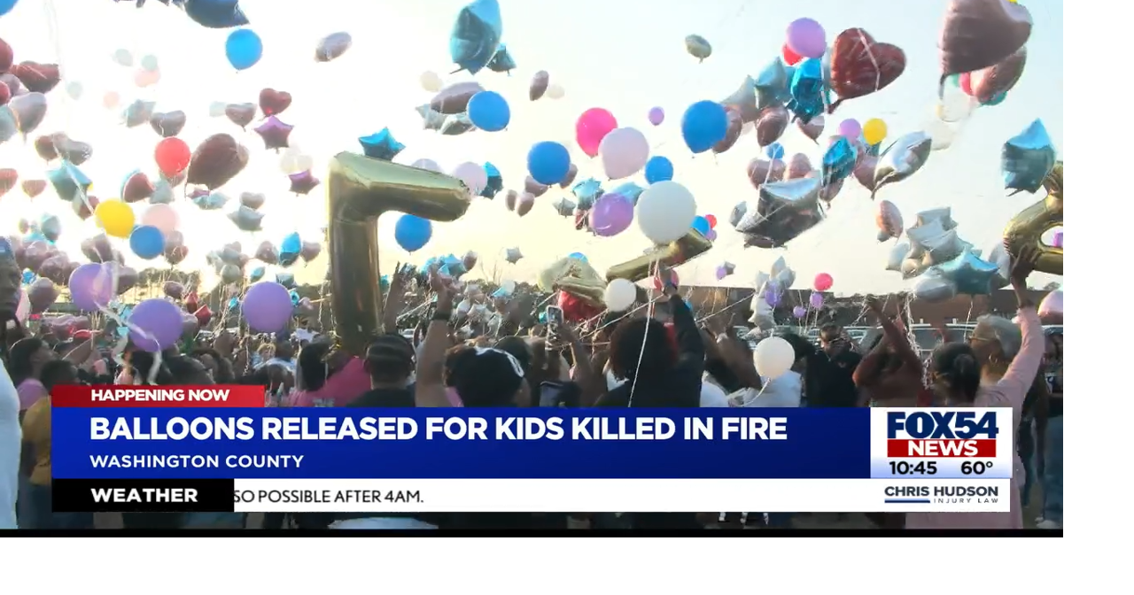 Washington County releases balloons in memory of two children killed in ...