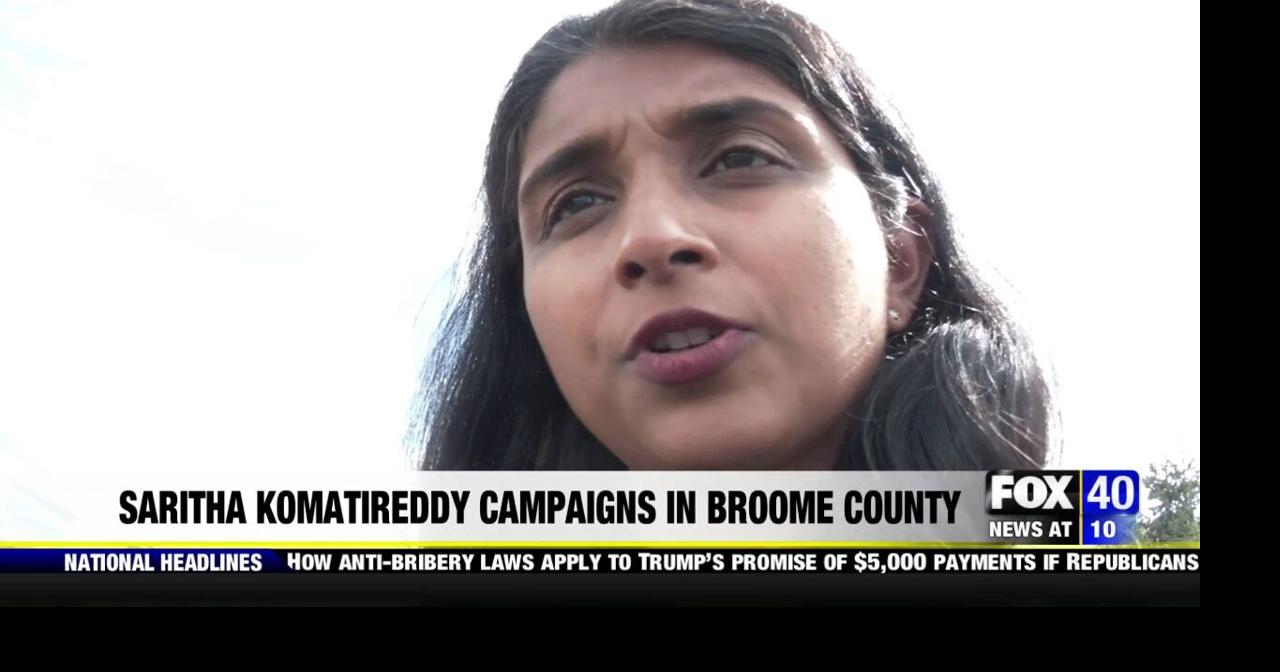 Republican attorney general candidate Saritha Komatireddy campaigns in Broome County