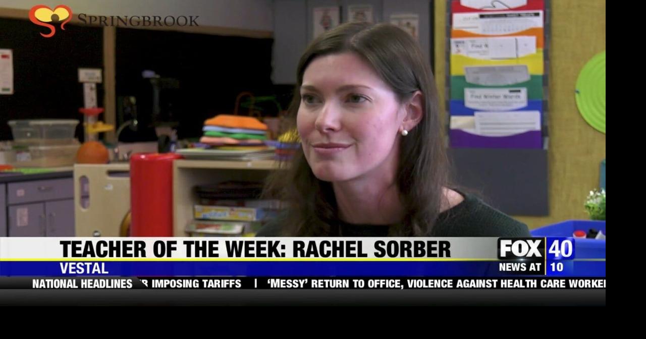 Teacher of the Week: Rachel Sorber | News | wicz.com