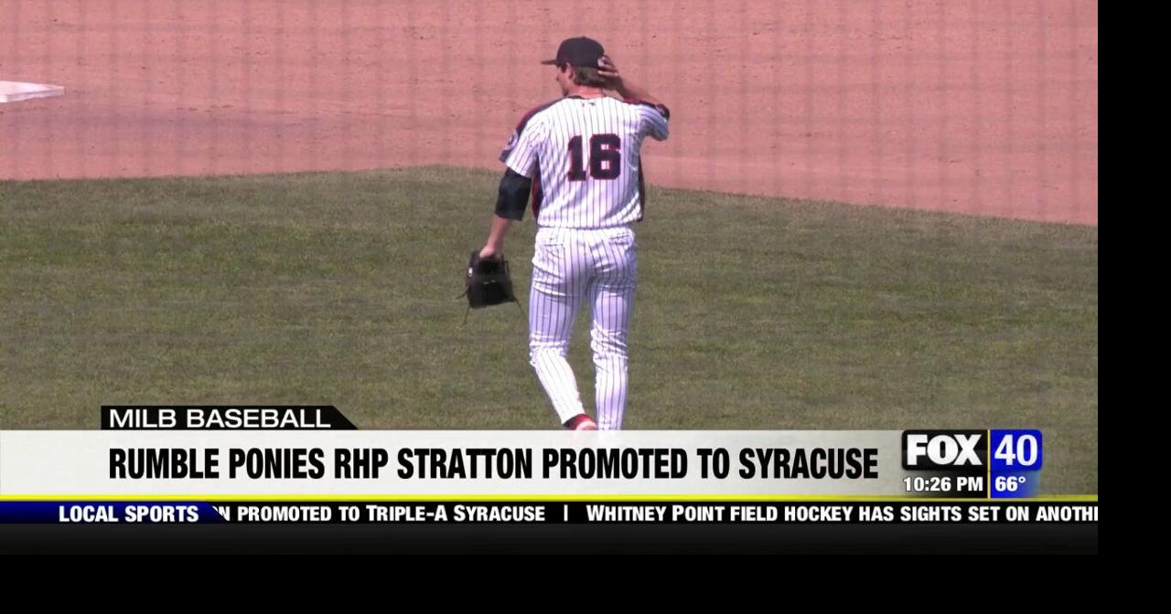 Rumble Ponies pitcher Garrett Straton promoted to Triple-A Syracuse