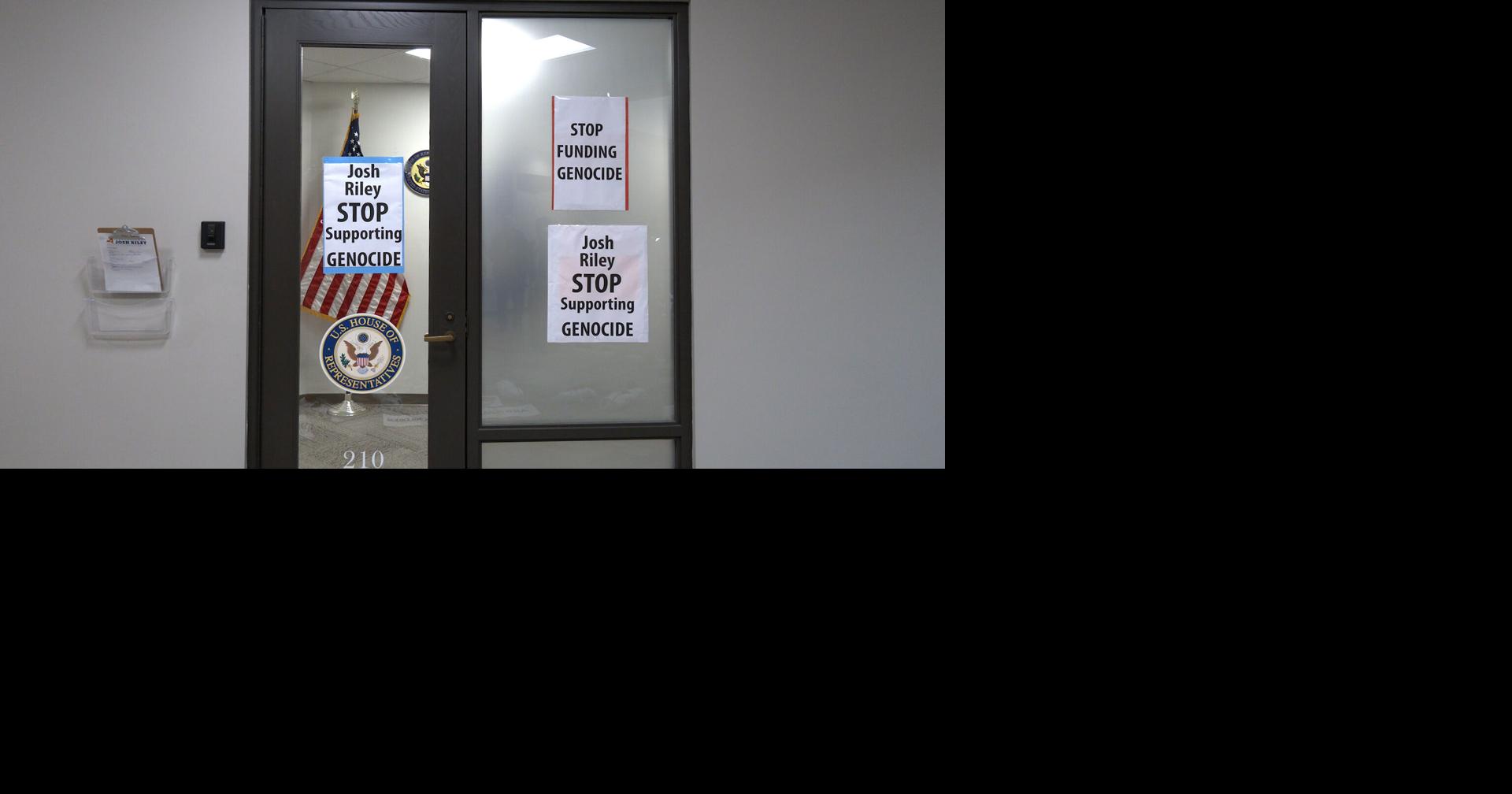 Protesters Gather Outside Congressman Josh Riley’s Office Over Support ...