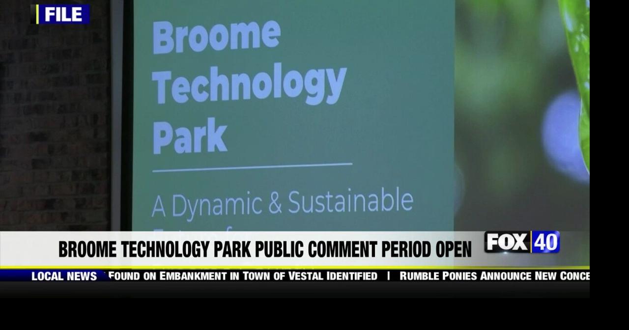 Broome Technology Park Public Comment Period Open