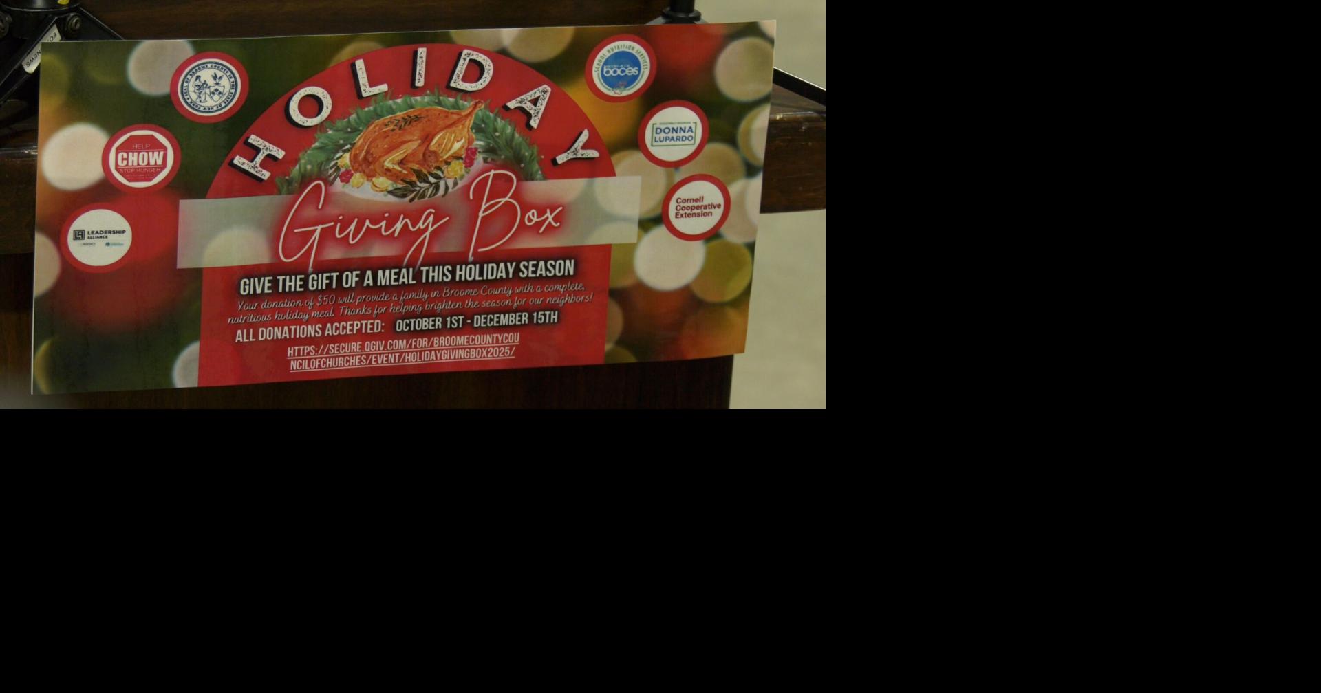 Holiday Giving Boxes Deliver Complete Meals to Nearly 400 Local Families Across Broome County