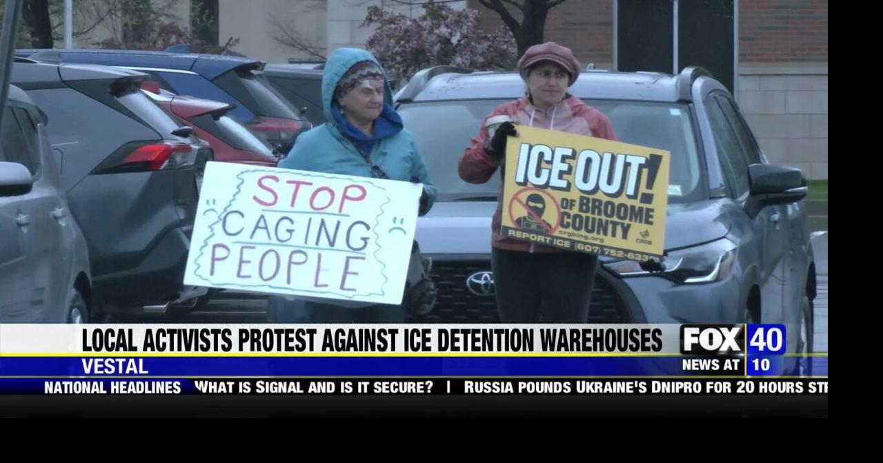 Local Activists protest Against Ice Detention Warehouses