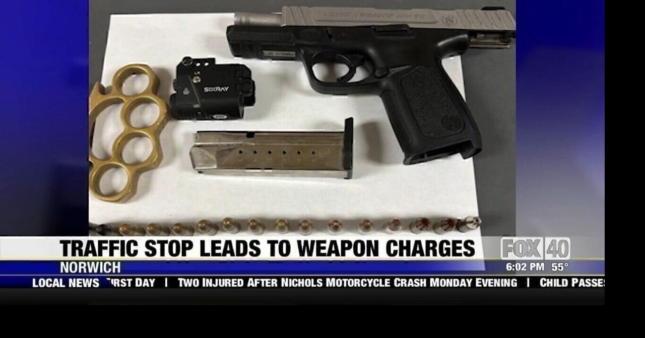 Traffic Stop Leads to Weapon Charges for Norwich Man | News | wicz.com