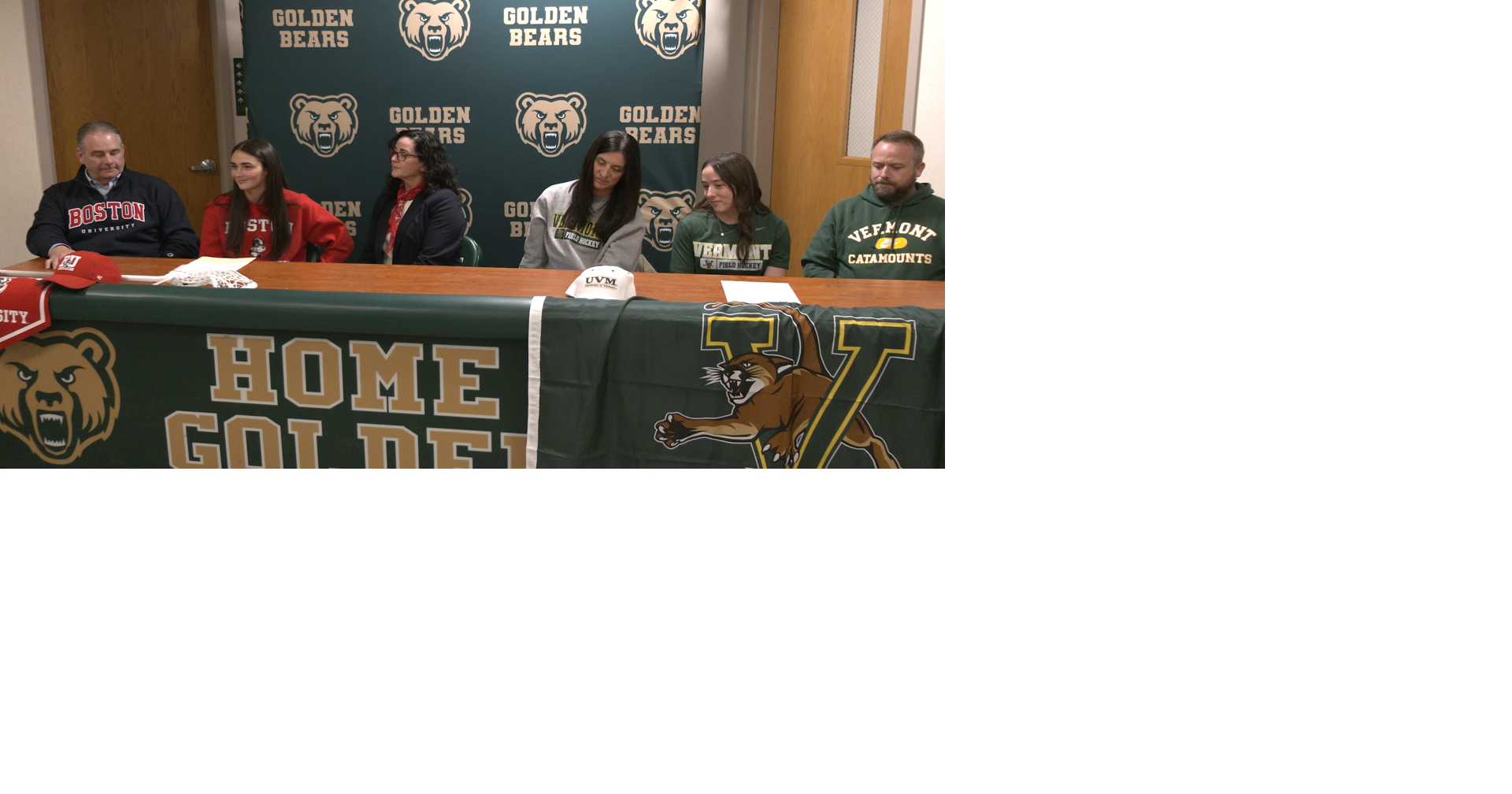 Vestal seniors Crowley and Peters sign National Letters of Intent to Boston University and Vermont