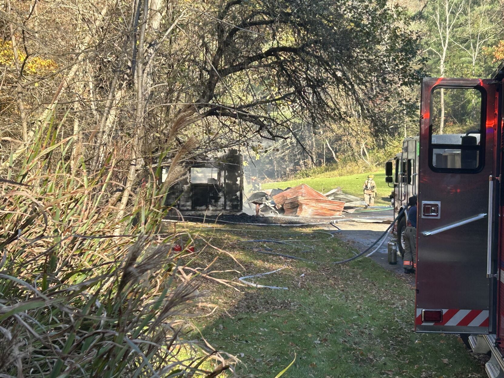 Rodos Fires Crews battle garage fire on Rhodes Road in Apalachin | News | wicz.com