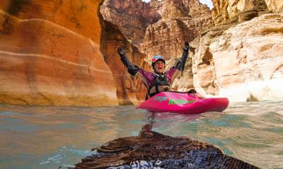 National champ Abby Holcombe, 12, kayaks the Colorado (Photo Gallery)
