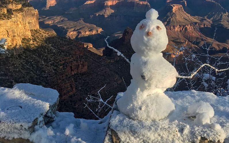 Snow blankets Grand Canyon, more on the way | Grand Canyon Local News ...