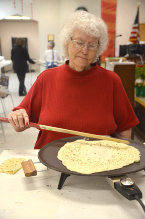 Volunteers make lefse for Bethel Home residents