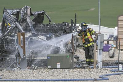 Fire Damages Campers At Rv Park Outside Of Williston Public Safety Willistonherald Com