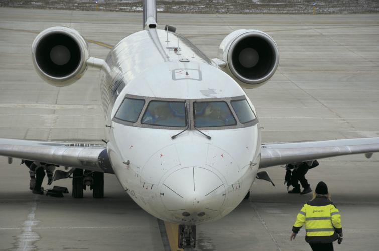 to the people's airport First flight lands at Williston Basin