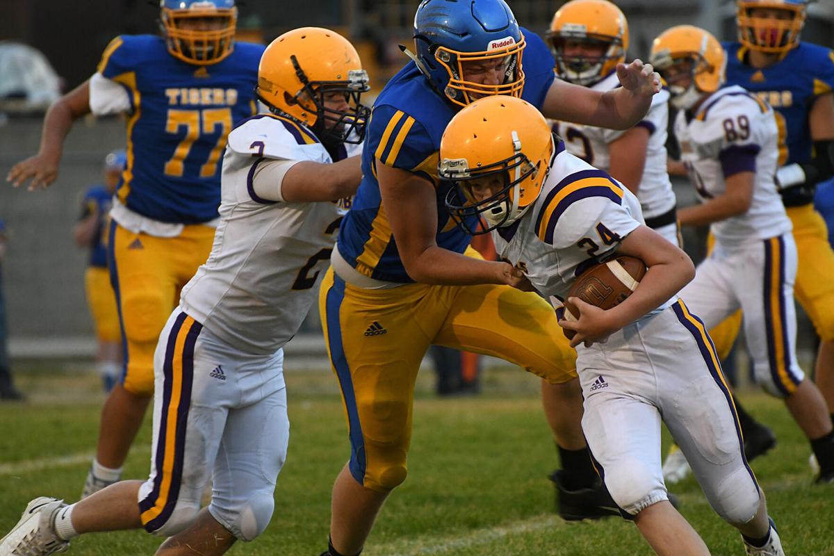 Trenton Tigers football face off against Bombers during Tuesday game