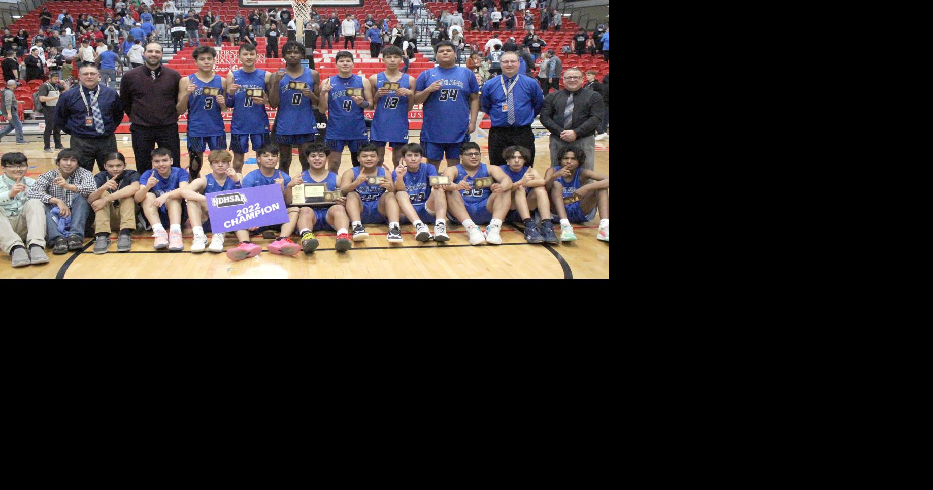 Four Winds/Minnewaukan wins Class B boys basketball state championship