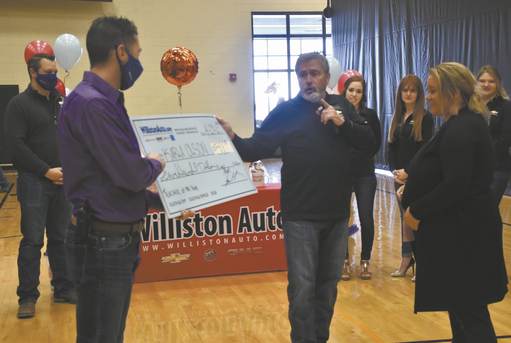 Walmart and Williston Auto present TotY check Williston